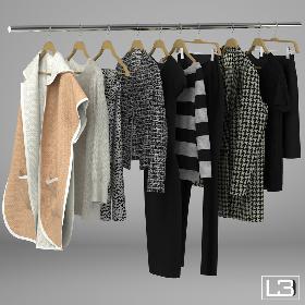 Clothes on Hangers 02